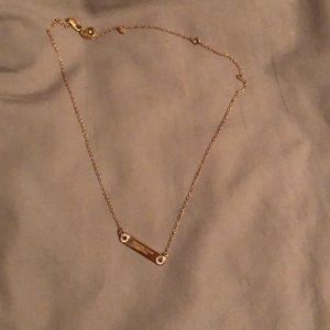 NEVER WORN*** Michel Kors rose gold necklace